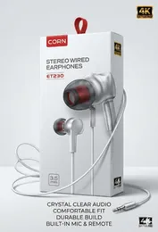 CORN ET230 Stereo Wired Earphones