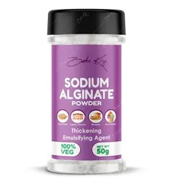 BAKE KING Sodium Alginate 50gm for Stabilizer, Thickening and Binding Agent