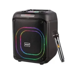 Brodu BTS 2107 Karaoke Speaker Box â 8-Inch Bluetooth Party Speaker with Wireless Mic