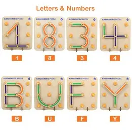 ButterflyEduFields Wooden Alphabets Numbers Construction Puzzle Toys for 3 4 5 year old Girls Boys | Learning &amp; Educational Toy | Montessori Activ