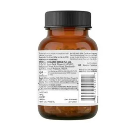 ORGANIC INDIA Ashwagandha Capsules || Anxiety & Stress Relief || Energy & Endurance || Immunity Booster - 60 Capsules (FROM INDIA) SAB