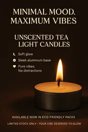 Unscented Tea Light Candles