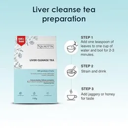 Namhya Liver Cleanse Tea with Harad Milk Thistle with Goodness of Ayurvedic Indian Herbs 3.53 oz (50 Servings)