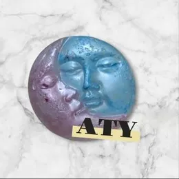 Moon and Sun Couple Round candle, birthday gift, Children day gift, Teacher's day gift, use for fragrance