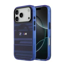 BMW Magsafe Transparent IML Case For iPhone 17 Pro Max â Black/Blue