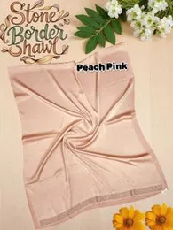 Imported Luxury Armani Crush Shawl with Border Stone â Premium Quality (72â x 30â)