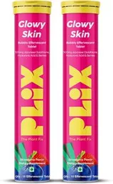 LIX - THE PLANT FIX Glutathione Tablets With Vitamin C For Clear And Youthful Skin (Pack Of 1, Strawberry) | 15 Collagen Supplements |500mg L-Glutathi