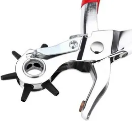 Heavy Duty Steel Hole Punch Pliers Repair Tool/Waist Band, Belt Punching Machine with Multiple Hole Sizes,Eyelet Pliers and Iron Findings, Suitable fo