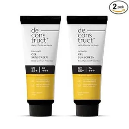 Deconstruct Face Gel Sunscreen SPF 50 + and PA+++ | Gel based sunscreen for oily, combination skin, normal skin | Broad spectrum sunscreen, No White C