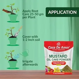 Casa De Amor Mustard Oil Cake Powder Natural Essential Fertilizer for Plant Growth and Healthy Roots (900 Grams) (FROM INDIA)NUZ