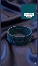 Velvet Bangles Set Soft Fabric Bangles Elegant Party & Bridal Wear