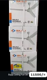 Bajaj Ecomax 56-inch (1400mm) Ceiling Fan â White | High-Speed & Energy Efficient