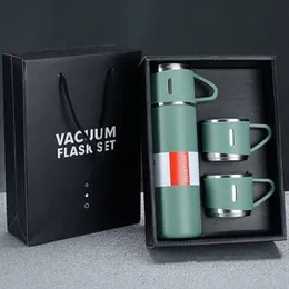 Vacuum Flask 500ml Stainless Steel 3 Cup with Gift Box New Arrivals