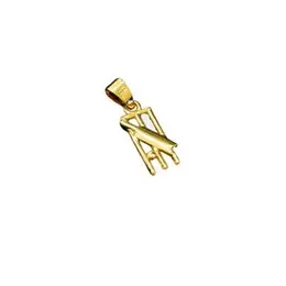 Gold Plated Pendant Stylish Cricket Wicket Shape Rich Look For Men.