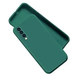 SAMSUNG GALAXY A70 Soft matte liquid silicone Case Back Cover for Samsung galaxy A70 - Green