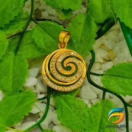 Gold Plated Pendant - Spiral Shape