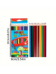 Color pencils Metal Box Of 12 Pencils, A Range Of High Quality Colour Pencils - Multicolor