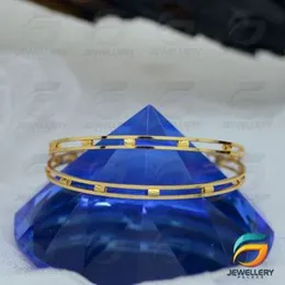 Gold Plated Guarantee Thin Stylish Bangle for Women Fashion Jewelry Gift..