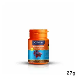 Intan Growel Betta Pellets 27g (1mm Floating) Highly Nutritious Ornamental Fish Food For Betta Siamese Fighters, Crown Tail, Longfin, Big Eared & Koi