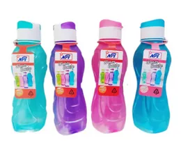 NPI Water Bottle 650ml (4 Colors) - Transparent Water Bottle for Kids, Adults