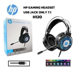 HP H120 7.1 Stereo Surround USB 2.0 Plug Gaming Headset with Microphone