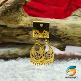 Gold Plated Leaf Dangle Earrings for Women Big Gold Statement Drop Earring With Black and white  Stone For Women..