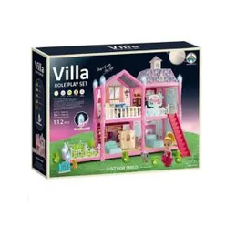 Villa Princess Castle Set Girl Big Simulation Kit Girlâs Puzzle Toy With Light (0549)