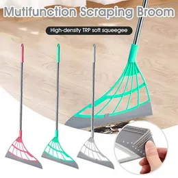 Multifunction Magic Broom,Magic Broom Sweeper Hair,Silicone Broom for Hardwood Floors,Multifunction Magic Broom Wipe Squeeze Silicone Mop
