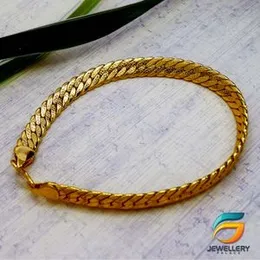 Gold Plated Stylish Filled Albert Bracelet For Men.
