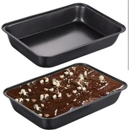 Square Baking Tray Non-Stick Carbon Steel Toast Plate Cake Bread Baguette Oven Bakeware Pie Pizza Cake Mold Baking Pan (1Kg)