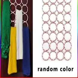 Multi use 28 Hole Ring Rope Scarf Wrap Shawl Storage Holder Hanger Tie Rack