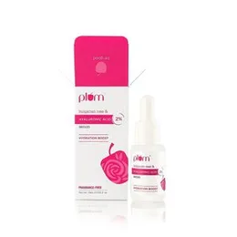 plum bulgarian rose & HYALURONIC ACID serum 2% deeply hydrates, makes skin supple with glycerin & gluconolactone