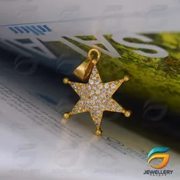 Gold Plated Stylish Star Pendant for Women.