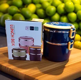 2-Layer Stainless Steel Lunch Box 1.6 L