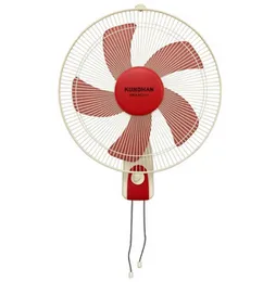 Kundhan Praacha Wall Fan 16 Inch FW-165C 5 Blade 55W 3 Speed Quiet Maroon Motor Warranty Bedroom Living Room