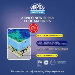 Arpico New Super Cool Double Layer Quilted Cover Mattress (75*42*5)