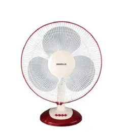 Havells Swing LX 400mm Table Fan Cherry - 50W 1360 RPM 72 mÂ³/min Air Delivery 3 Speed Thermal Protection 2 Year Warranty