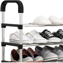 7 Layer Solid Steel Shoe Rack Multi-layer Shoes Cabinet Storage Organizer Living Room Bedroom Space Saving Shoes Rack