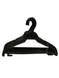 Black Heavy Plastic Hangers (set of 48 pcs pack clothes hangers)