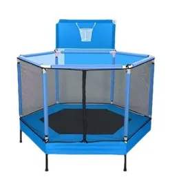Kids Trampoline with Safety Enclosure Net 1.25M Basket Ball Net (166)