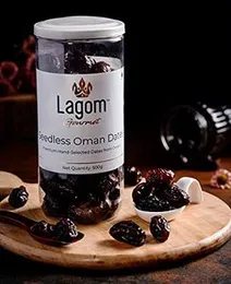 Lagom Gourmet Seedless Omani Dates 1 kg | All Natural | No Preservatives | No Added Sugar | Gluten Free | Vegan | Plant Based | Non GMO | Dates Dry Fr
