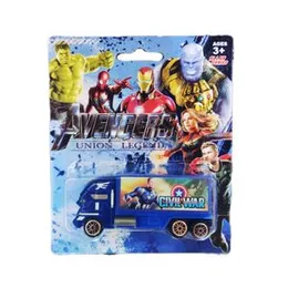 Avengers Super Hero Model Truck - Union Legends 6 Wheel Toy Mini Truck - Spiderman / Iron Man / Captain America