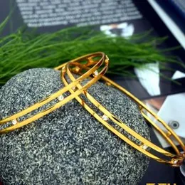 Gold plated Stylish Thin bangles With Stone for women gift items