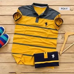 STRIPE T-SHIRT WITH COLLAR