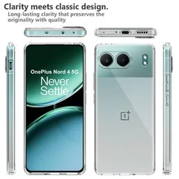 Fashionury Shockproof Crystal Clear Back Cover Case Cover for OnePlus Nord 4 5G | Transparent Back Cover | Raised Bumps for Camera & Screen Protec