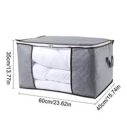 Blanket Storage Bag Comforter Blanket Storage Bags with Clear Window Sturdy Handles Zippered Storage Bags Extra Large Storage