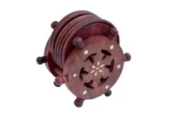 Kesha Woodkraft Chair Coaster for Tea Coffee