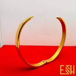 Gold Plated Guaranteed Cartier LOVE Style 6mm Oval Bangle Bracelet for Women
