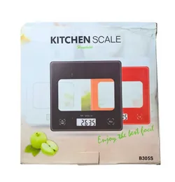 Kitchen Digital Scale B305 7kg x 1g LCD - Stainless Steel Platform Tare Multi-Unit Food Weighing Scale for Cooking Baking