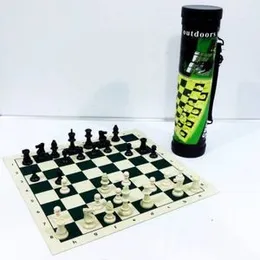 Durable Compact Small Roll-Up Chess Board Portable & Foldable Lightweight Chess Board for Beginners